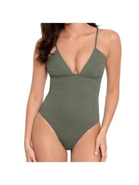 Polo Ralph Lauren Eyelet Embroidered One Piece Swimsuit